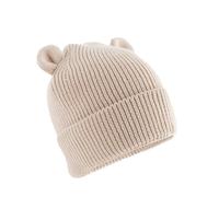 Beechfield Bear Beanie in Light Beige | Size: 1-2 Years Beechfield Light Beige 1-2 Years