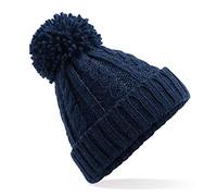 Beechfield - Cable Knit Melange Beanie - French Navy