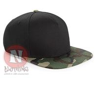 Beechfield camouflage cap snapback army military flat peak urban hip hop style