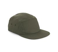 Beechfield Canvas 5-panel Camper Cap - Flat Peak Snap Fastening Strap Hat