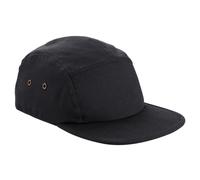 Beechfield Canvas 5-panel Camper Cap - Flat Peak Snap Fastening Strap Hat