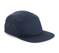 Beechfield Canvas 5-panel Camper Cap - Flat Peak Snap Fastening Strap Hat