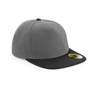 Beechfield Cap Original Flat Peak Snapback Hat Baseball Retro Skate Wide