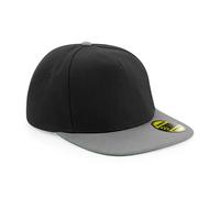 Beechfield Cap Original Flat Peak Snapback Hat Baseball Retro Skate Wide