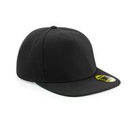 Beechfield Cap Original Flat Peak Snapback Hat Baseball Retro Skate Wide