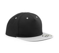 Beechfield Cap Rapper 5 Panel Contrast Snapback Flat Peak Baseball Hat Retro