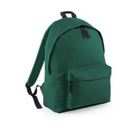 Beechfield Childrens Junior Fashion Backpack Bags / Rucksack / School (Pack Of 2) Bottle Green (One Size)