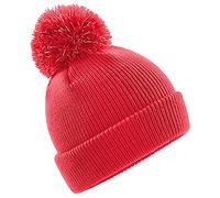 Beechfield Childrens/Kids Reflective Bobble Beanie (One Size) (Bright Red)