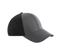Beechfield Men's Club Colour Block Baseball Cap in Mid Grey Beechfield Mid Grey One Size