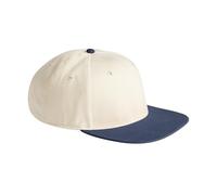 Beechfield Contrast Flat Peak 6 Panel Cap - Natural/Navy