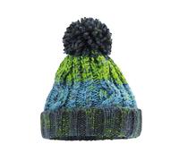 Beechfield Corkscrew Pom Pom Beanie in Grey Beechfield Grey One Size