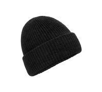 Beechfield - Cosy Ribbed Beanie - Cuffed Design - Black Marl