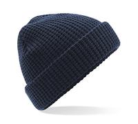 Beechfield® - Cuffed Design - Classic Waffle Knit Beanie - French Navy