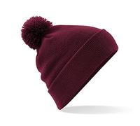 Beechfield - Cuffed Design - Original Pom Pom Beanie - Burgundy