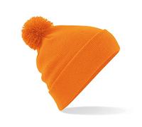 Beechfield - Cuffed Design - Original Pom Pom Beanie - Orange