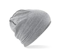 Beechfield Hemsedal Cotton Beanie One Size Heather Grey/Black