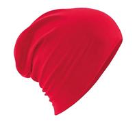 Beechfield Hemsedal Cotton Slouch Beanie One Size Classic Red