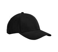 Beechfield EarthAware 6 Panel Cotton Baseball Cap in Black Beechfield Black One Size