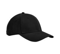 Beechfield EarthAware Classic 6 Panel Cotton Cap in Black Beechfield Black One Size