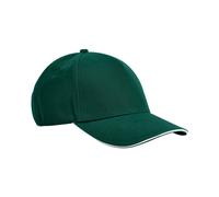 Beechfield EarthAware® classic organic cotton 5-panel cap - sandwich peak