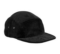 Beechfield - EarthAware Organic Cord Camper - Baseball Cap, Running Accessories, Sun Hat, Trucker Cap Mens Cap, Womens Cap, Unisex Cap, Running Hat - 100% OCS Organic Cotton Black