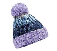 Beechfield - Elegant Design - Junior Corkscrew Pom Pom Beanie - Lavender Fizz