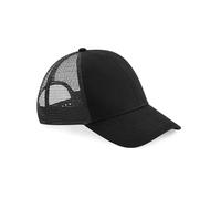 Beechfield - Elegant Design - Organic Cotton Trucker - Pre-Curved Peak - Black