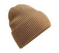Beechfield - Engineered Crown - Elegant Design - Oversized Cuffed Beanie - Biscuit