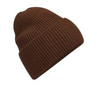 Beechfield - Engineered Crown - Elegant Design - Oversized Cuffed Beanie - Walnut
