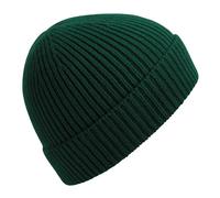 Beechfield - Engineered Knit Ribbed Beanie - Bottle Green