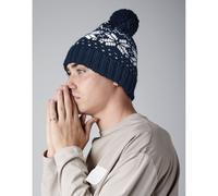 Beechfield Fair Isle Snowstar® Beanie | Unisex | Pom-Pom | Cuffed | 7 Colours | One Size