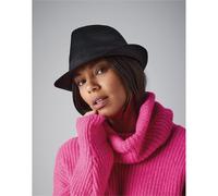 Beechfield Fedora | Unisex | Soft Brim | Indented Crown | Black or White | S-XL