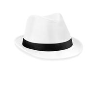 Beechfield Fedora White L/XL