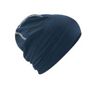 Beechfield Hemsedal Cotton Beanie in Mid Navy Beechfield Mid Navy One Size