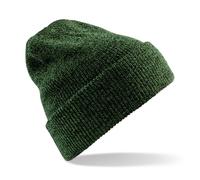 Beechfield Heritage Premium Plain Winter Beanie Hat in Green Beechfield Green One Size