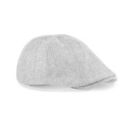 Beechfield Ivy Flat Cap Grey - Fully Lined - Stitched-Down Peak
