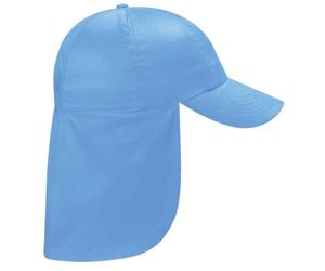 Beechfield Junior Kids Unisex Plain Legionnaire Cap (One Size) (Sky Blue)