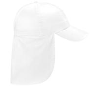 Beechfield Junior Kids Unisex Plain Legionnaire Cap (One Size) (White)