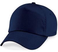 Beechfield Junior Navy Blue Baseball Cap Original 5 Panel 100% Cotton Twill Unisex