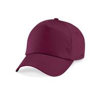 Beechfield Junior Original 5 Panel Cap Colour=Burgundy Size=O/S