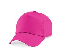 Beechfield Junior Original 5 Panel Cap Colour=Fuchsia Size=O/S