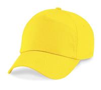 Beechfield Junior Original 5 Panel Cap Yellow, Yellow, One Size