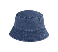 Beechfield Junior Vintage Bucket Hat - Vintage Denim - M/L