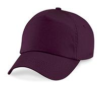 Beechfield Kids Cap in burgundy