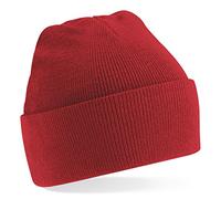 Beechfield Knitted cap, various colours - Bright red, Bright red, Men, one size