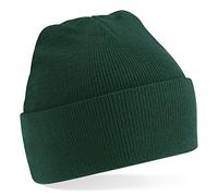 Beechfield Knitted cap, various colours - Dark Green, Dark Green, Men, one size
