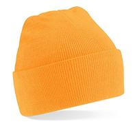 Beechfield Knitted Cap – Various Colours – Fluorescent Orange – Men – One Size