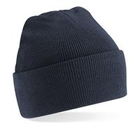 Beechfield Knitted cap, various colours - Navy Blue, Navy Blue, Men, one size