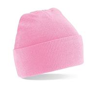 Beechfield Knitted Cap – Pink – Men's – One Size