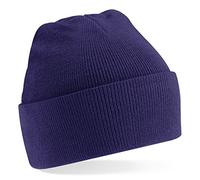 Beechfield Knitted cap, various colours - Purple, Violet, Men, one size